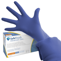 Leptrex® SafeTouch® Advanced Slim Violet Blue medical Nitrile Gloves